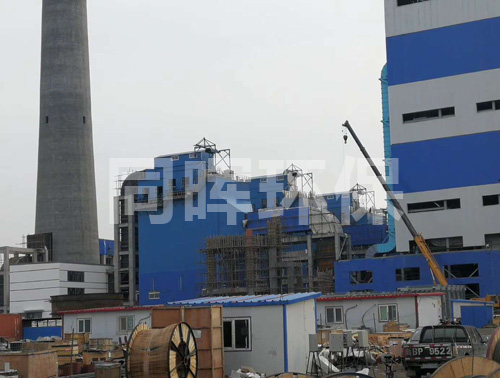 鍋爐靜電除塵器施工中
